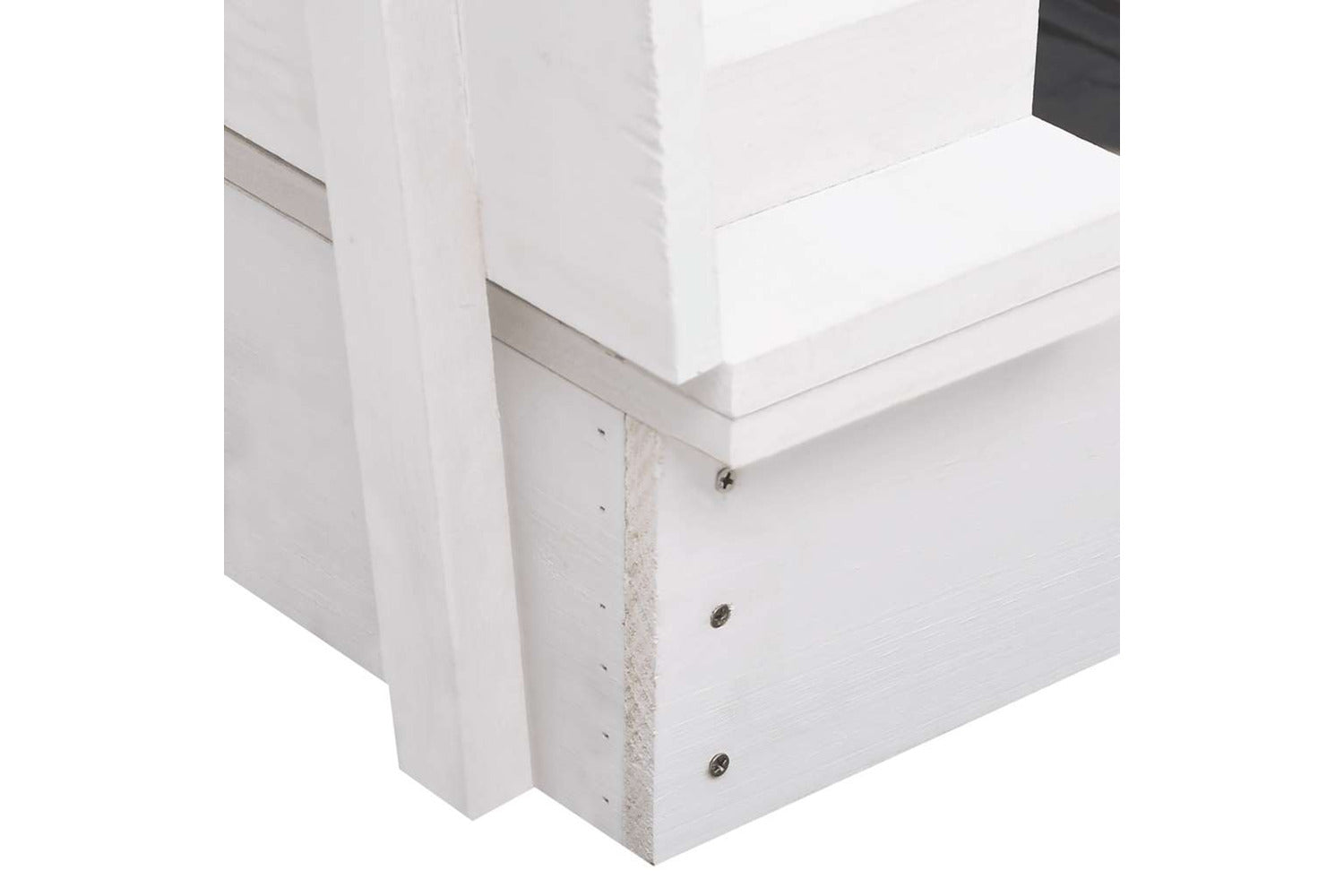 Vidaxl Sandbox Fir Wood White 95x90x15 Cm-6