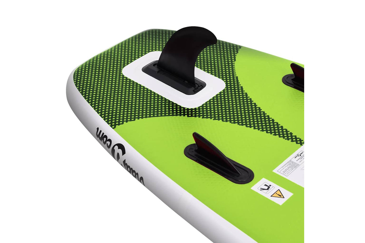 Vidaxl Inflatable Stand Up Paddle Board Set Green 300x76x10 Cm-6