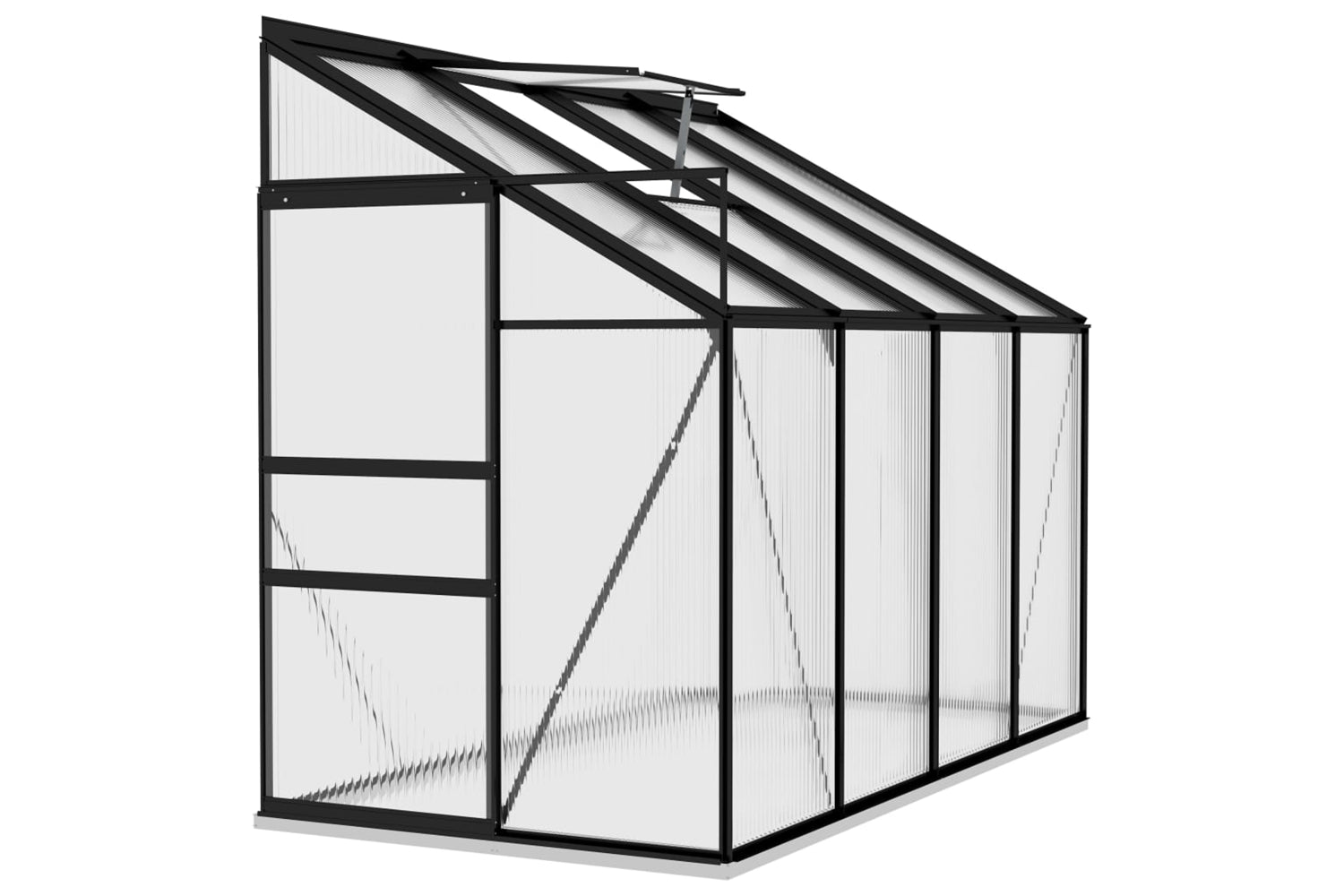 vidaXL 312051 Greenhouse Anthracite Aluminium 5.24 MÃƒÂ¢Ã‚Â³-2
