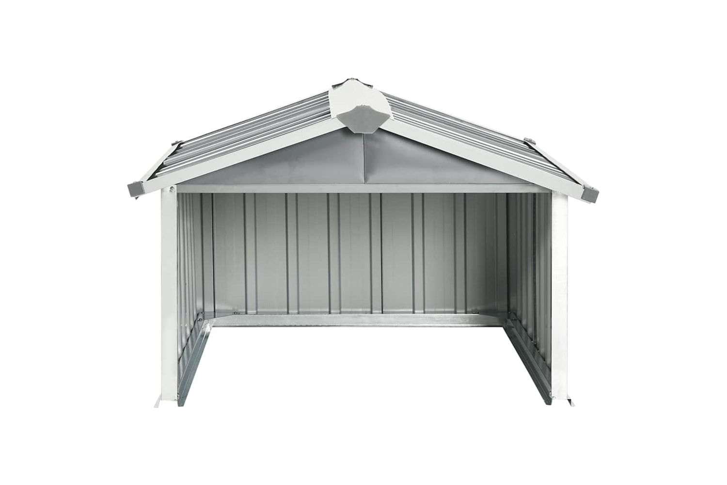 vidaXL 150908 Garden Robot Lawnmower Shed 92x97x63cm Galvanised Steel Grey-2