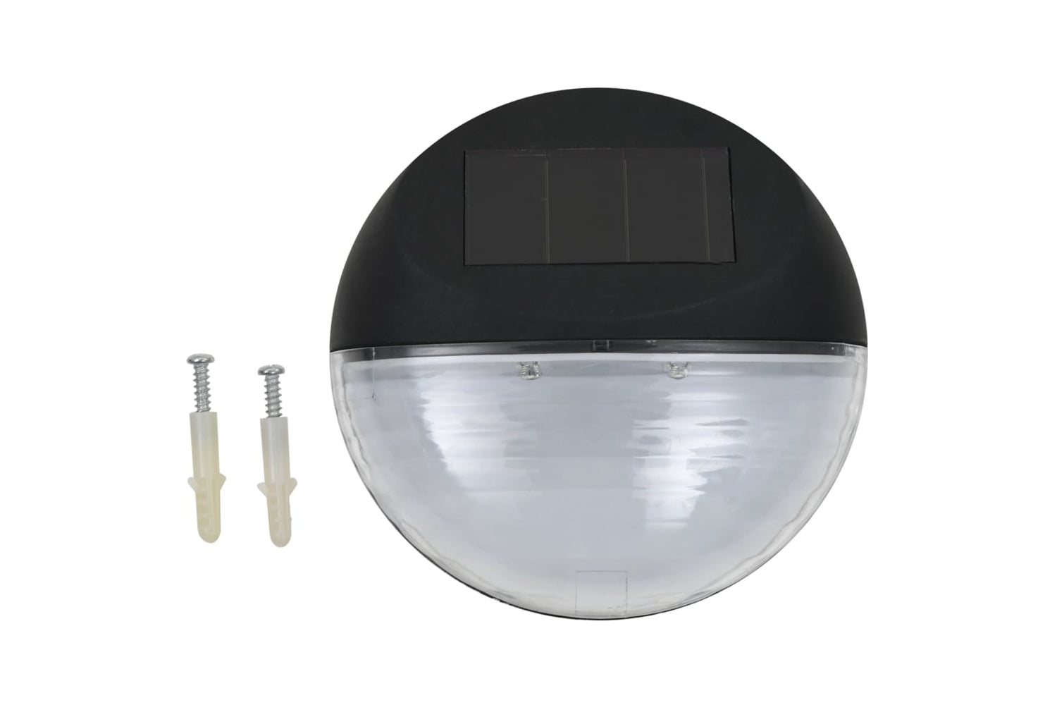 Vidaxl 44472 Outdoor Solar Wall Lamps Led 12 Pcs Round Black-2
