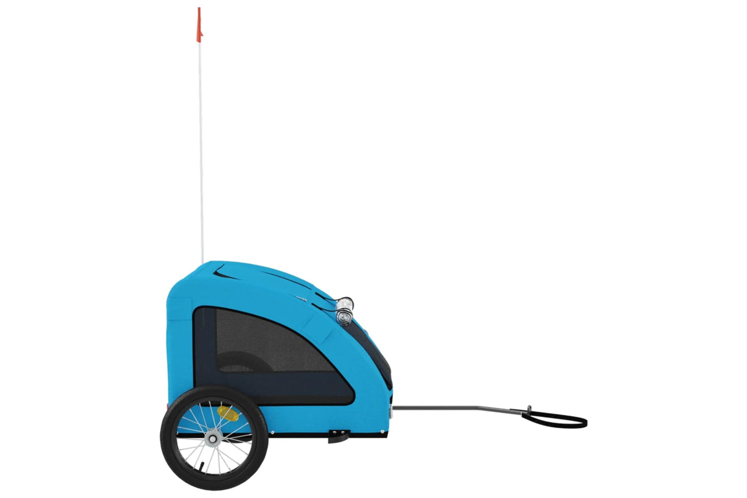 Vidaxl 93960 Pet Bike Trailer Blue Oxford Fabric And Iron-5