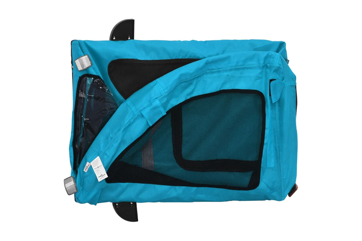 Vidaxl 93960 Pet Bike Trailer Blue Oxford Fabric And Iron-8