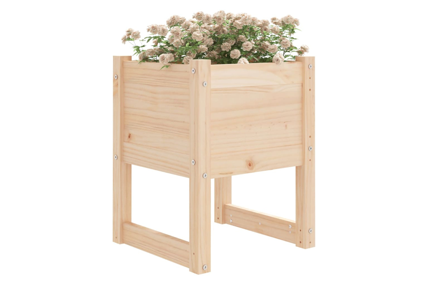 vidaXL 822108 Planters 2 Pcs 40x40x52.5cm Solid Wood Pine-2