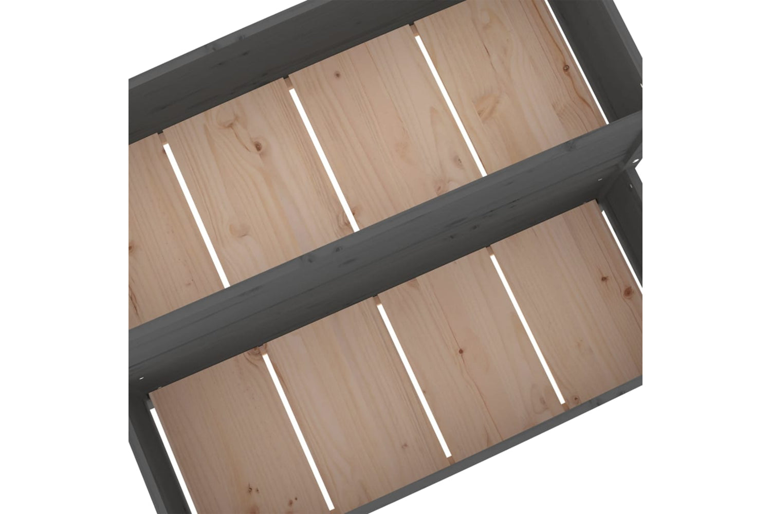 vidaXL 822264 Planter Grey 110x84x75cm Solid Wood Pine-6