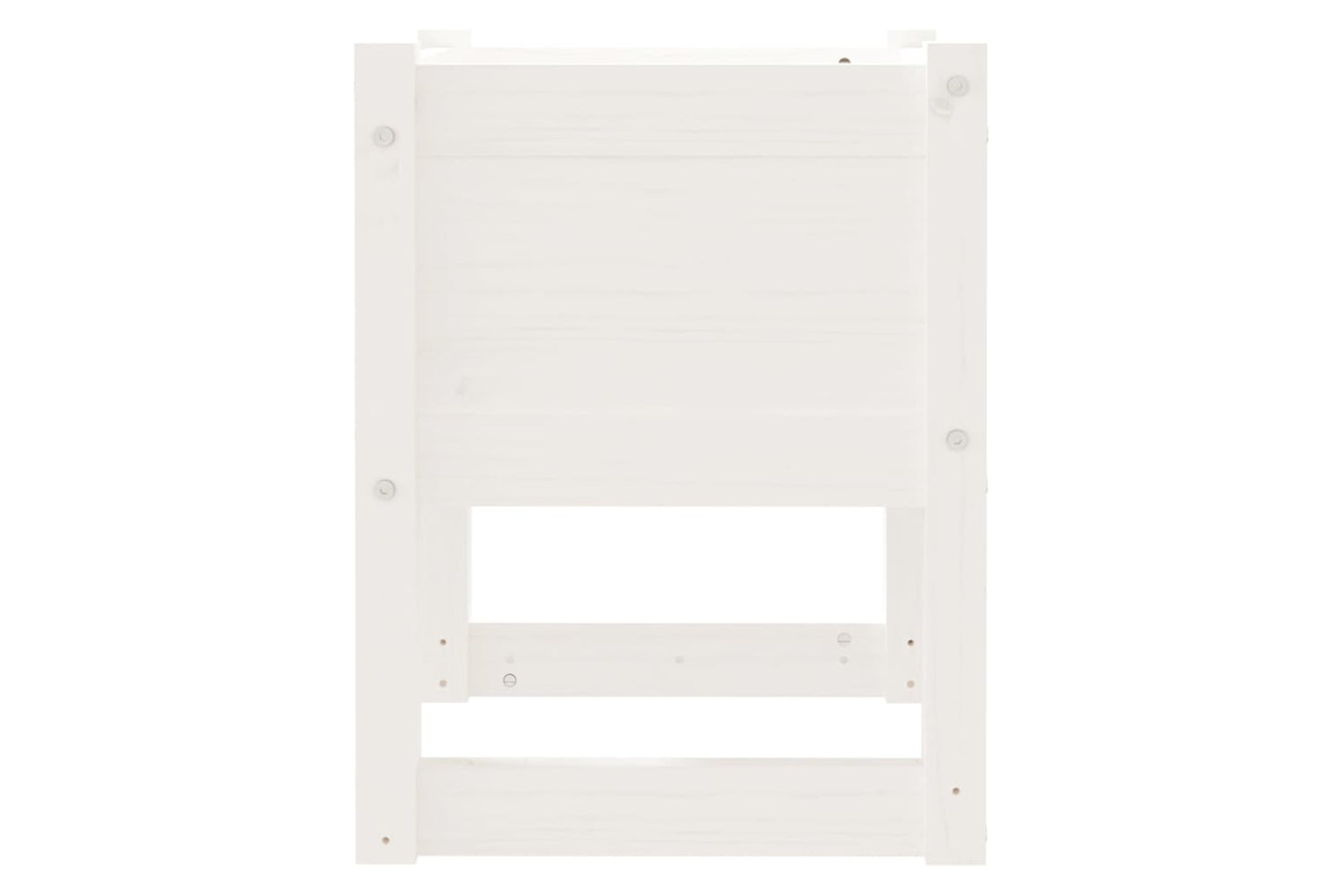 vidaXL 822110 Planters 2 Pcs White 40x40x52.5cm Solid Wood Pine-5