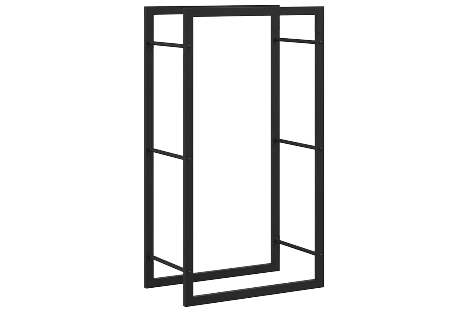 vidaXL 350305 Firewood Rack Matt Black 50x28x94cm Steel