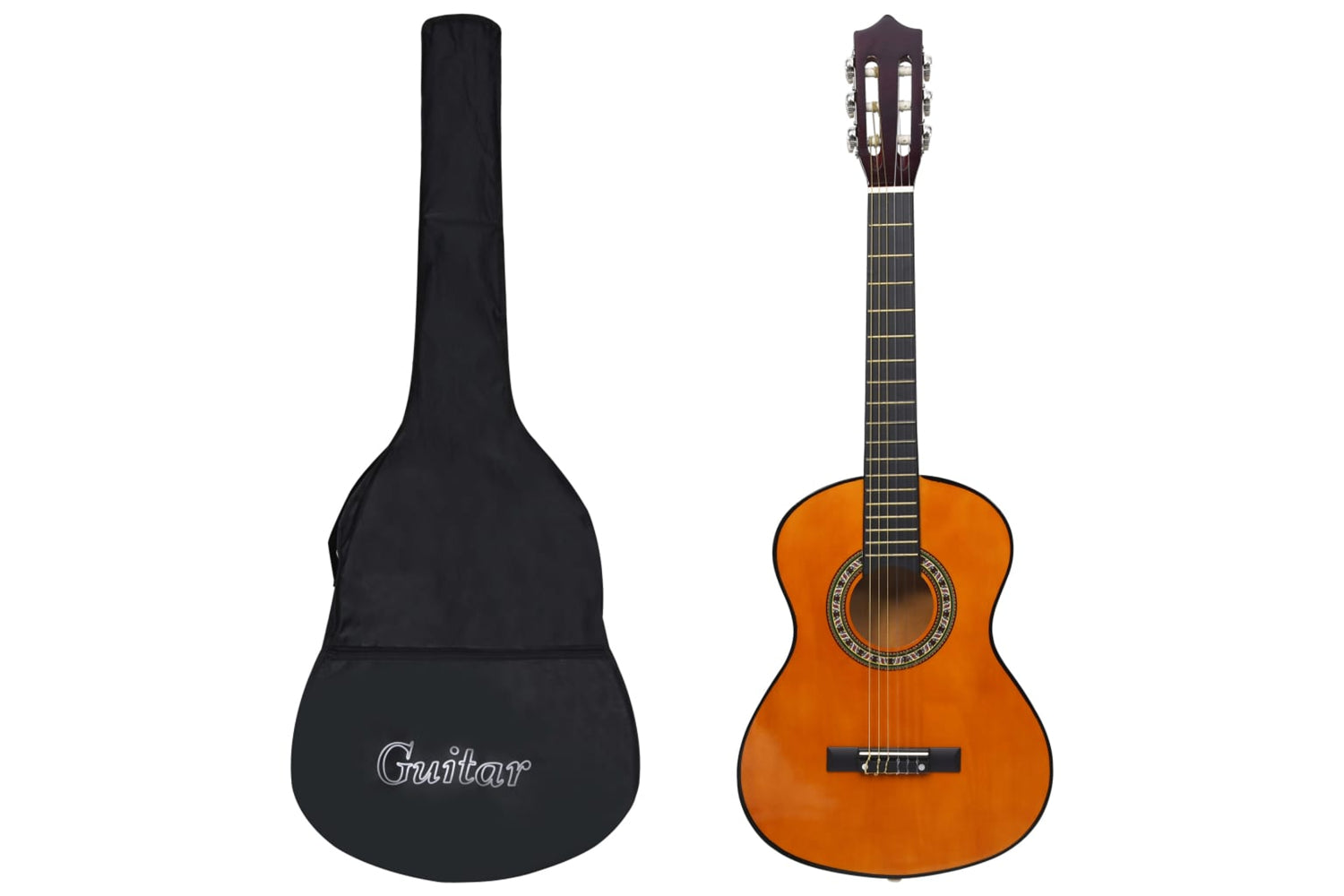 vidaXL 3055605 Classical Guitar For Beginner And Kid With Bag 1/2 34