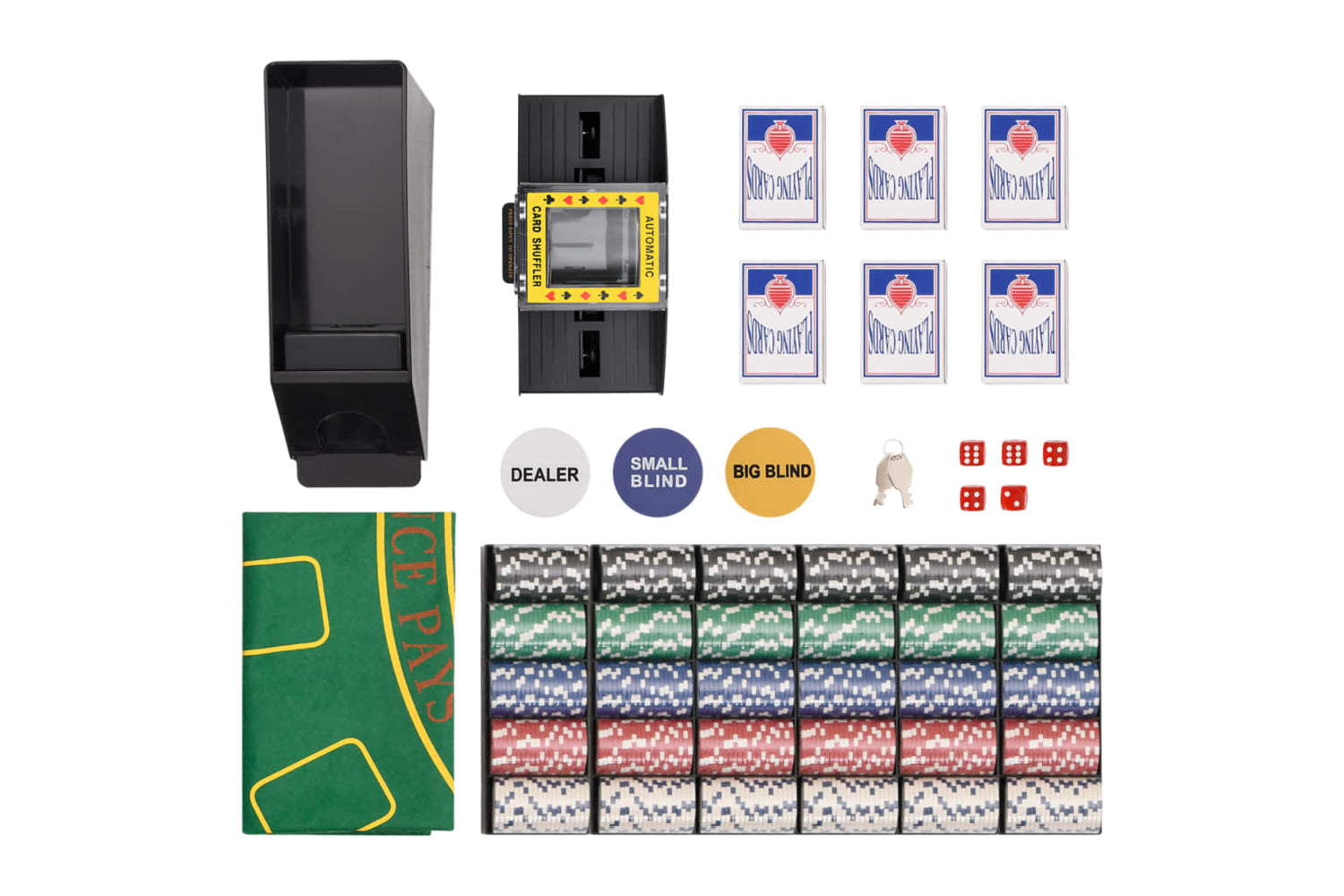 vidaXL 80414 Poker Chip Set 600 Pcs 11.5 G-3