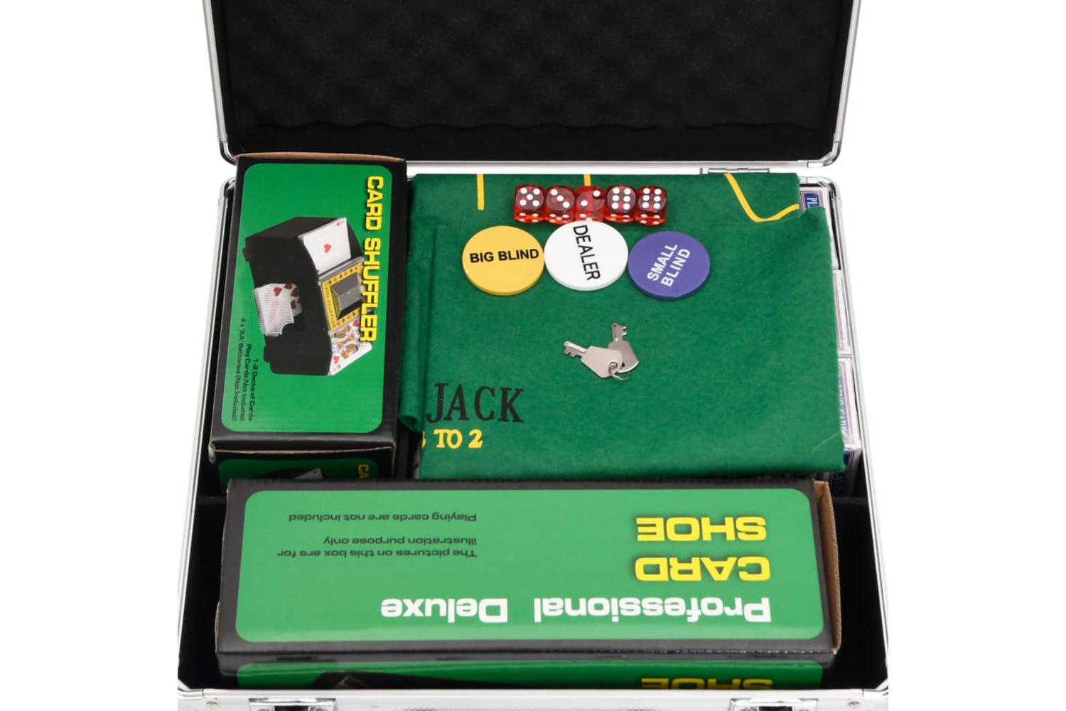 vidaXL 80414 Poker Chip Set 600 Pcs 11.5 G-6