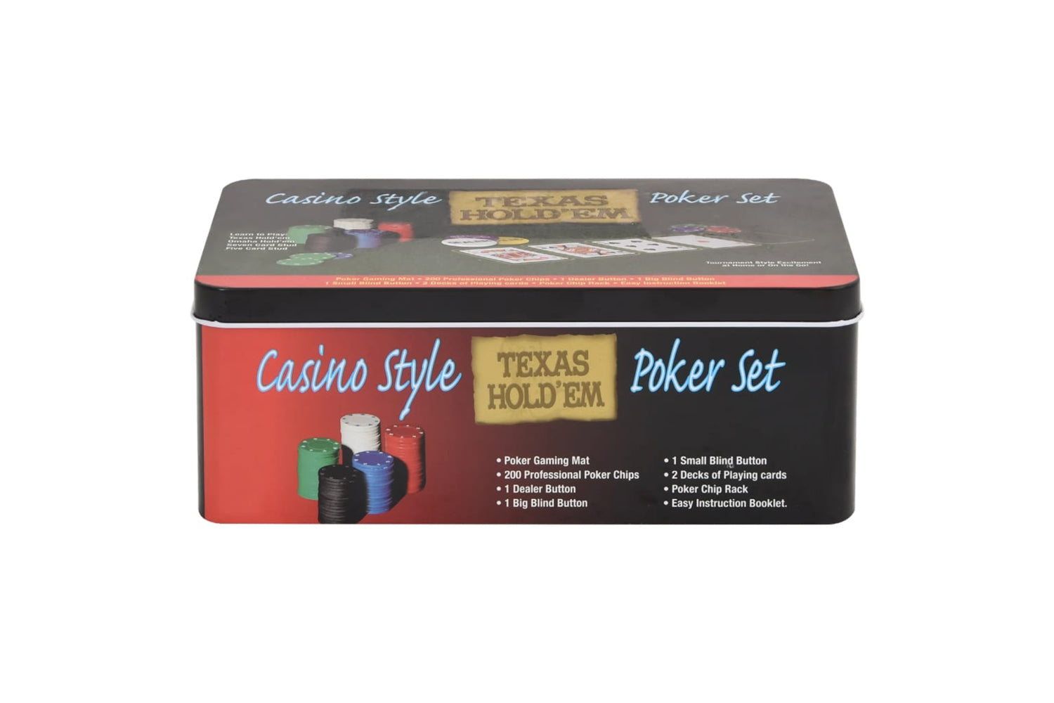 vidaXL 80418 Poker Chip Set 200 Pcs 4 G-3