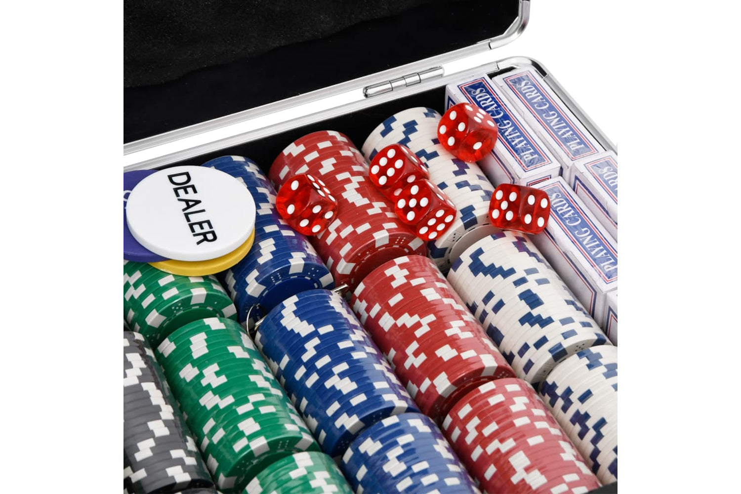 vidaXL 80414 Poker Chip Set 600 Pcs 11.5 G-7