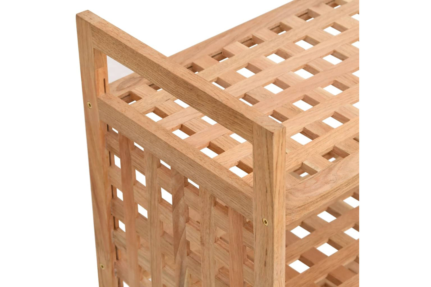 vidaXL 350359 Shoe Rack With Drawer 70x27x81cm Solid Wood Walnut-6