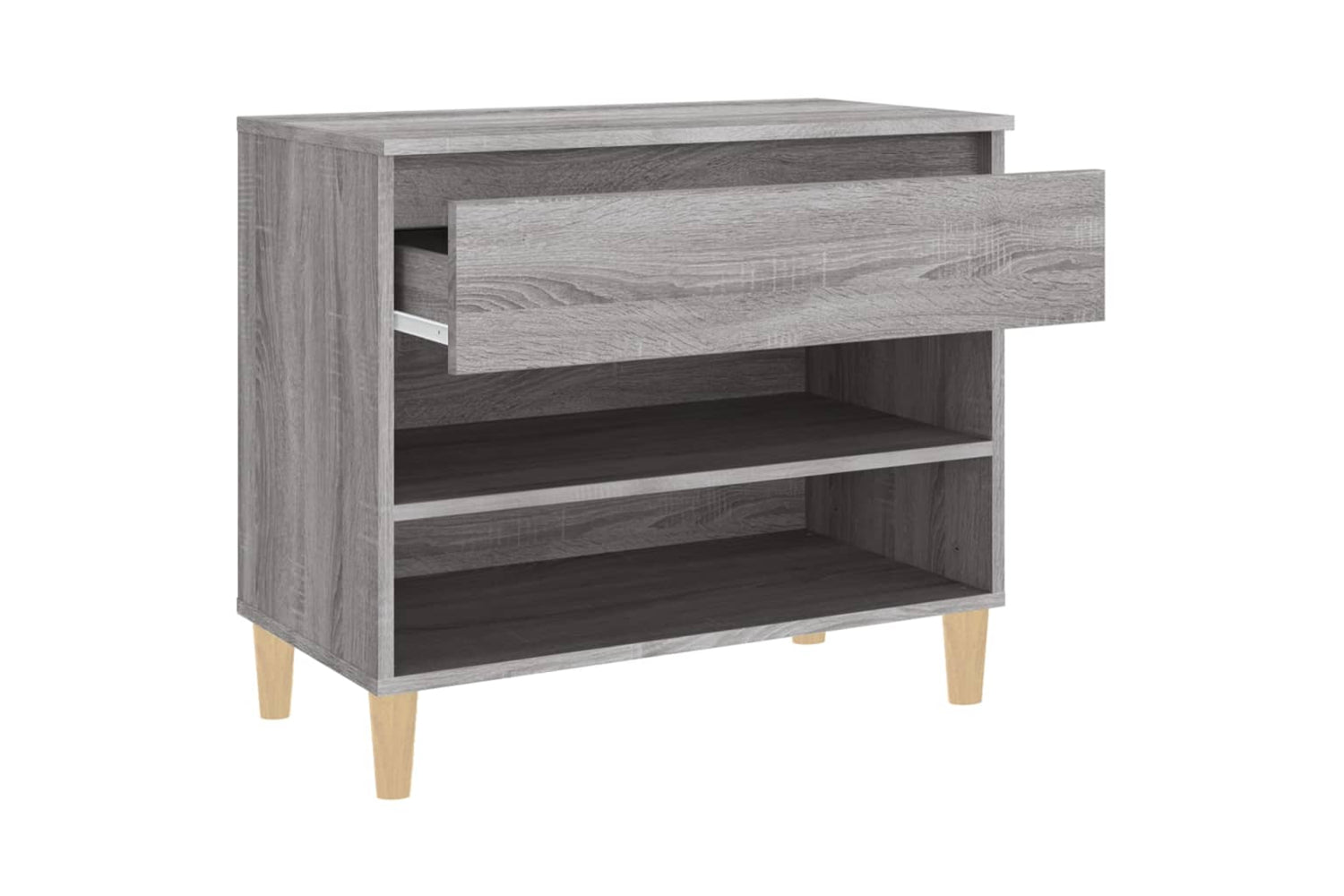 vidaXL 819762 Shoe Cabinet Grey Sonoma 70x36x60cm Engineered Wood-5