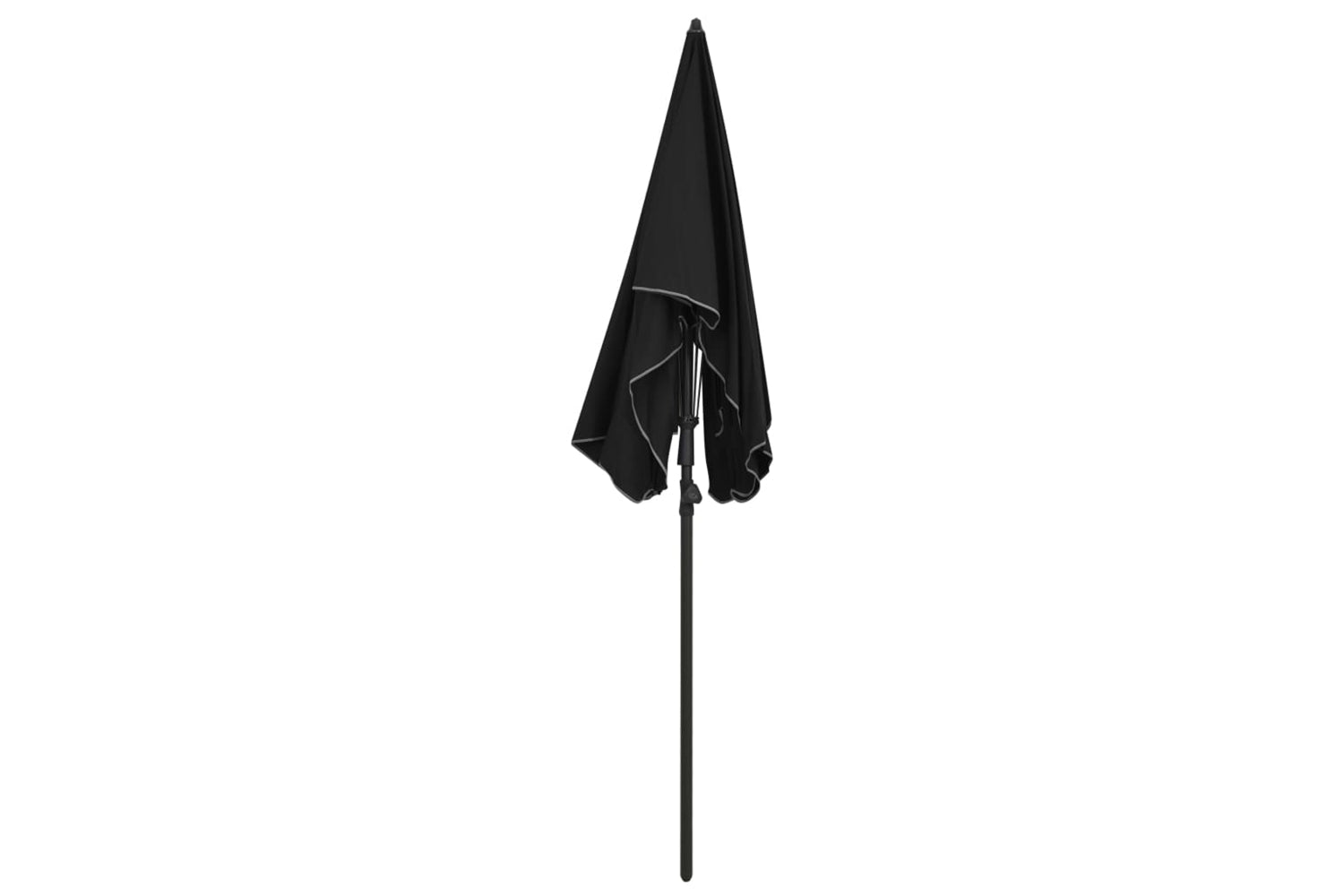 vidaXL 315557 Garden Parasol With Pole 200x130cm Black-3