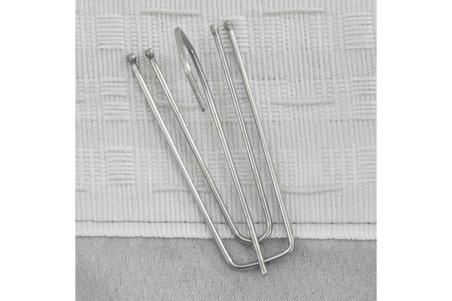 Vidaxl Linen-look Blackout Curtains With Hooks 2 Pcs Grey 140x245 Cm-2