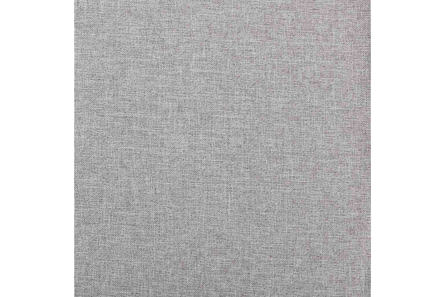 Vidaxl Linen-look Blackout Curtains With Hooks 2 Pcs Grey 140x245 Cm-3