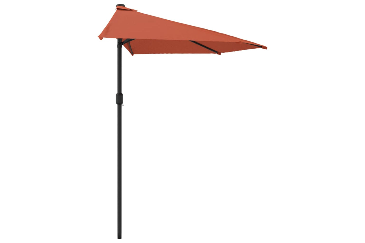 vidaXL 312499 Balcony Parasol With Aluminium Pole Terracotta 270x144x222cm Half-3