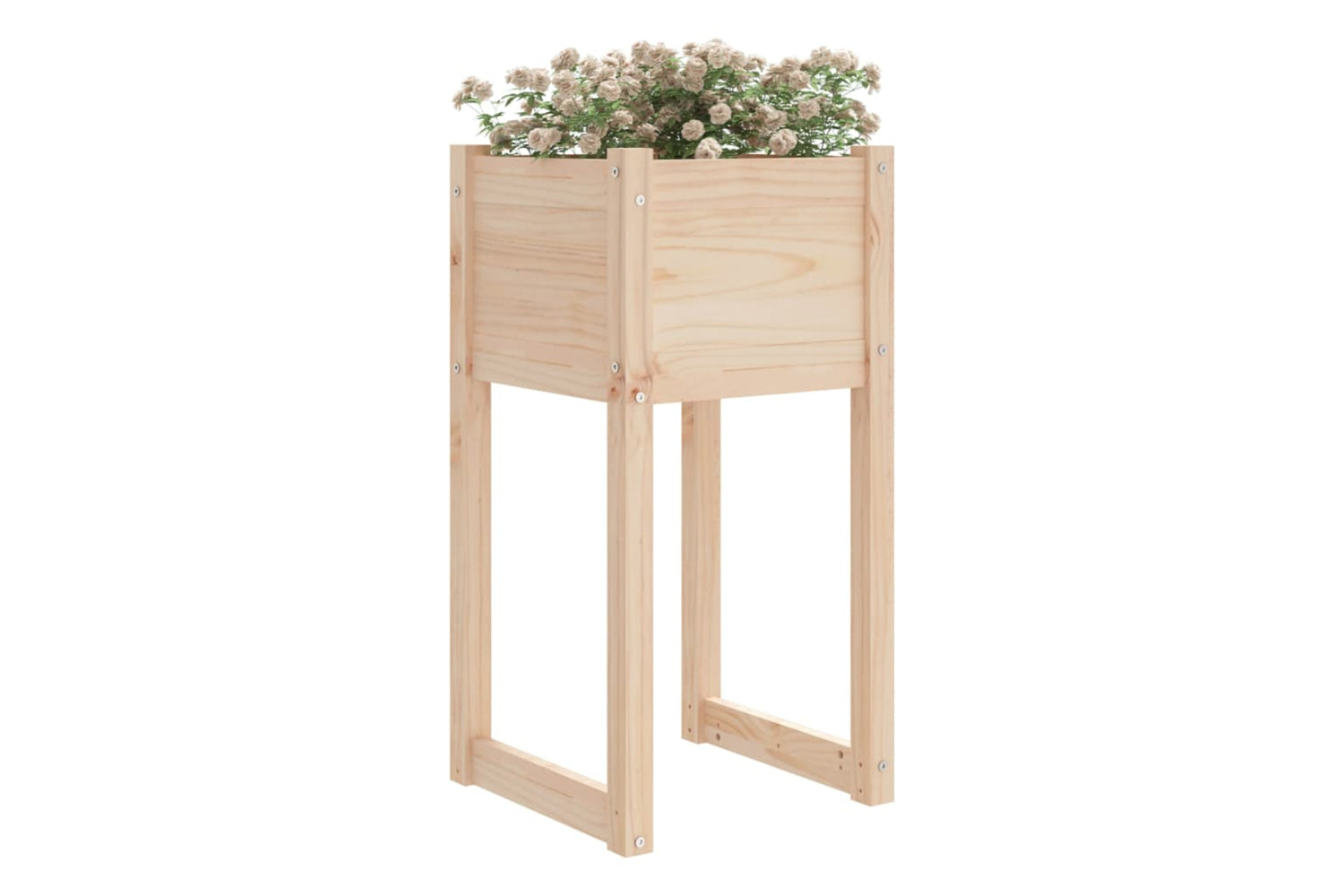vidaXL 822123 Planters 2 Pcs 40x40x81cm Solid Wood Pine-2