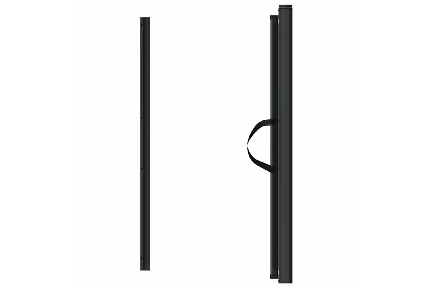 vidaXL 4004131 Retractable Pet Gate Black 82.5x125cm-3