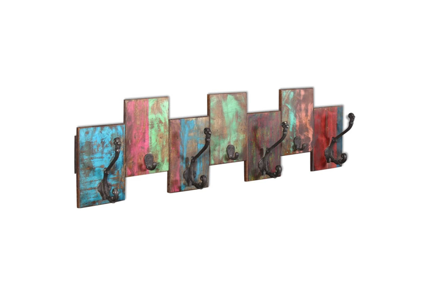 Vidaxl 243460 Coat Rack With 7 Hooks Solid Reclaimed Wood-3