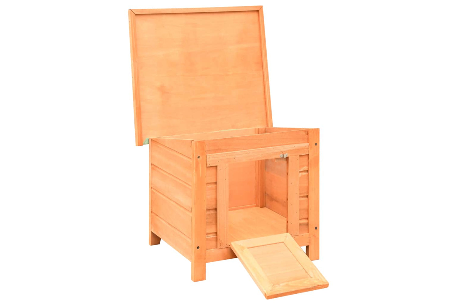 vidaXL 170640 Cat House Solid Pine & Fir Wood 50x46x43.5cm-2