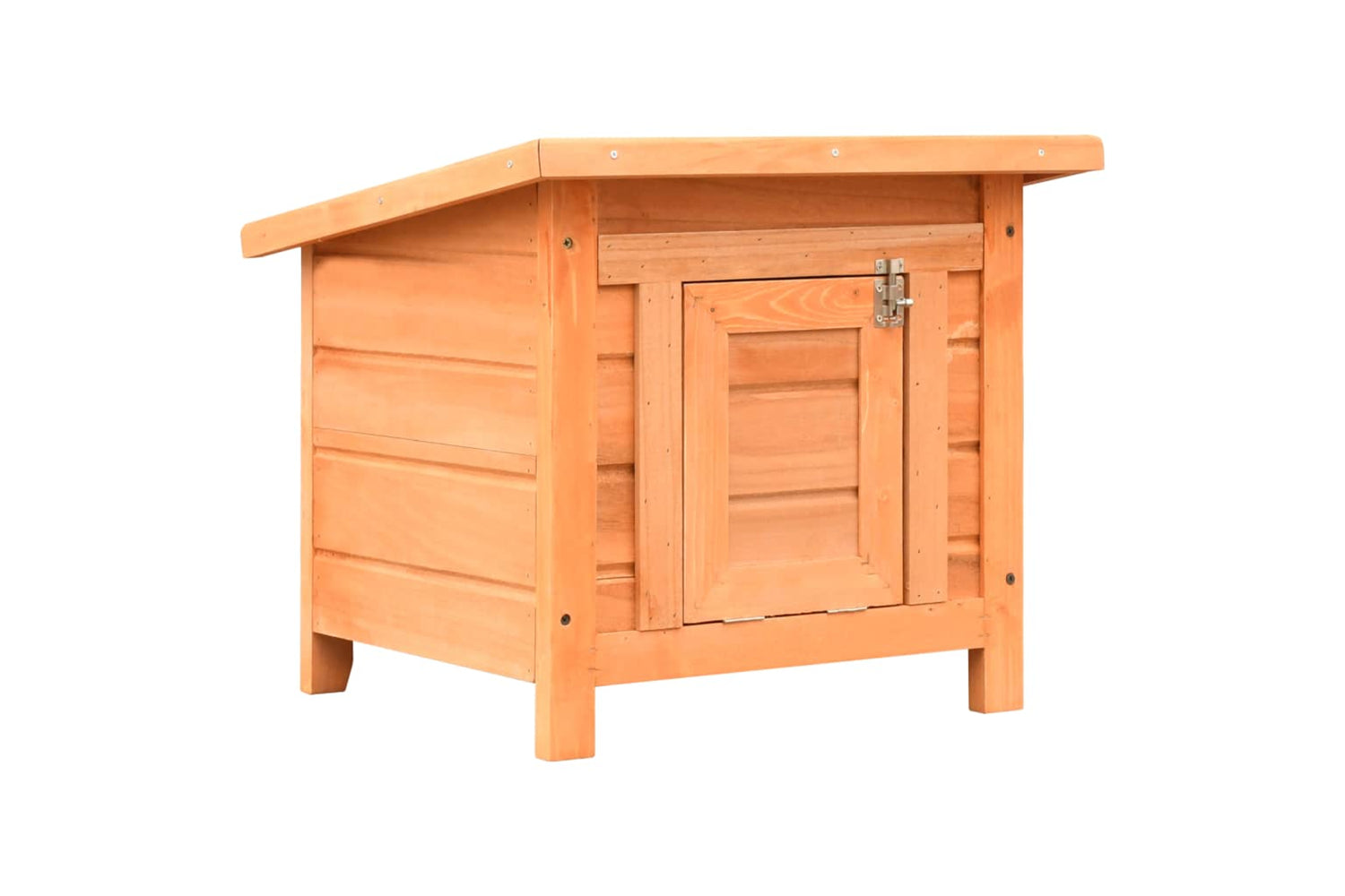 vidaXL 170640 Cat House Solid Pine & Fir Wood 50x46x43.5cm-5