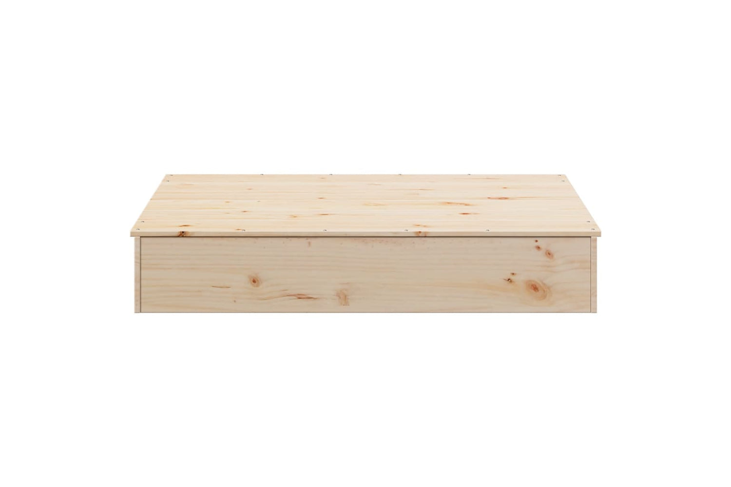 vidaXL 832606 Sandpit With Cover 111x111x19.5cm Solid Wood Pine-3