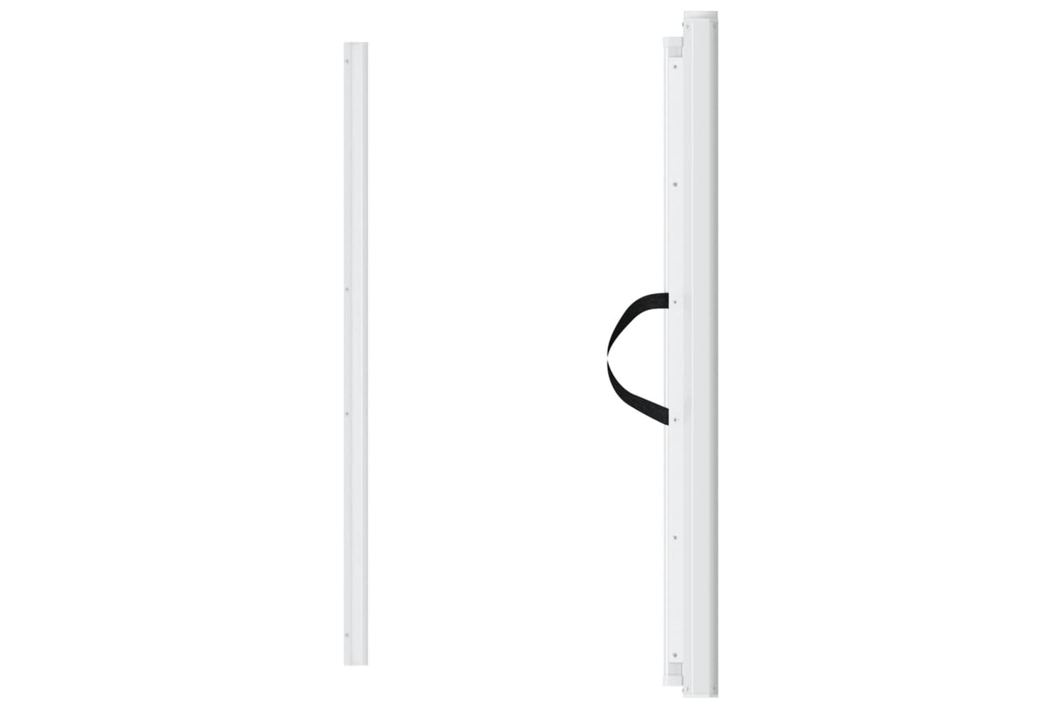 vidaXL 4004130 Retractable Pet Gate White 117.5x125cm-3