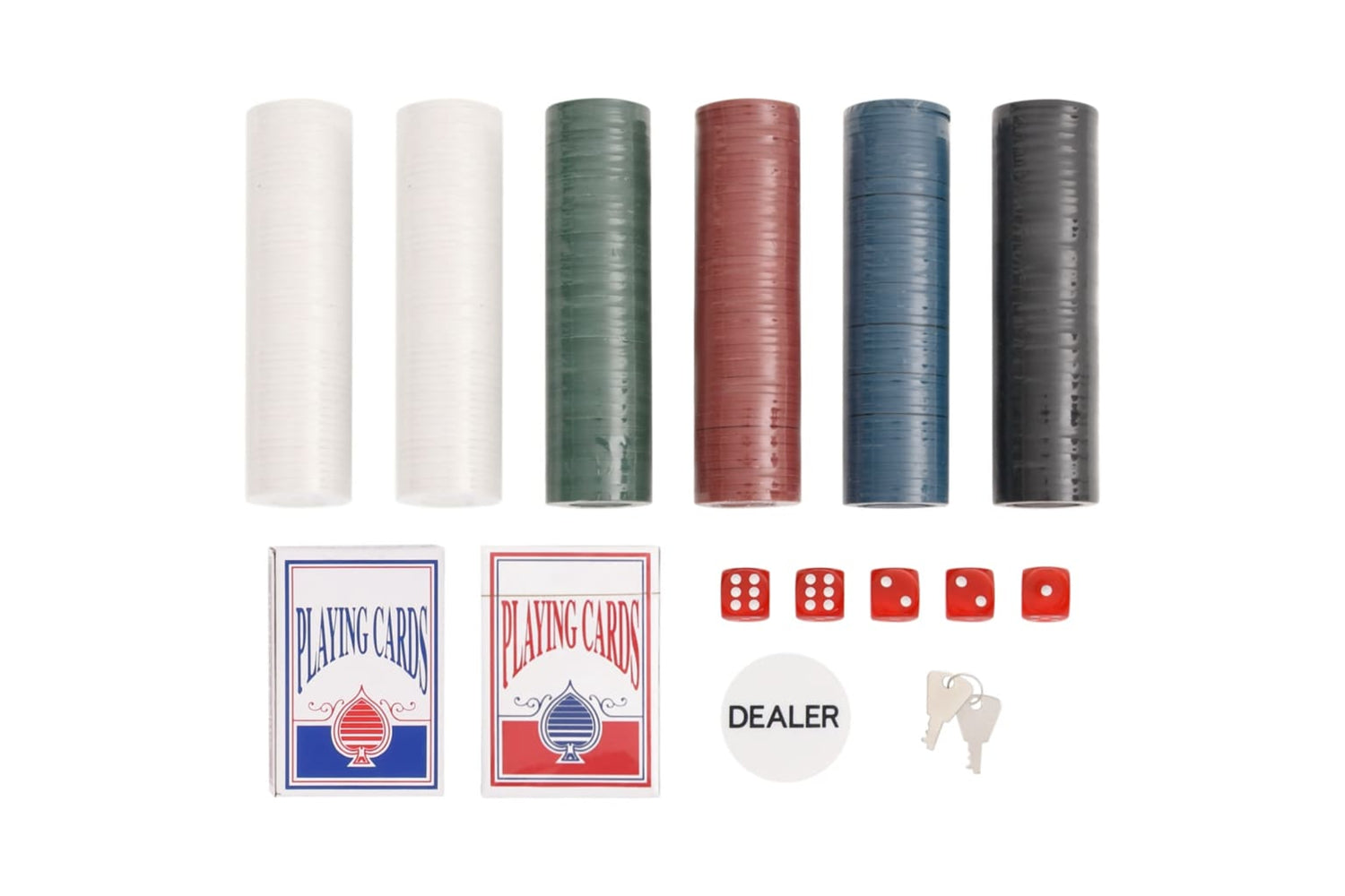 vidaXL 80415 Poker Chip Set 300 Pcs 4 G-4