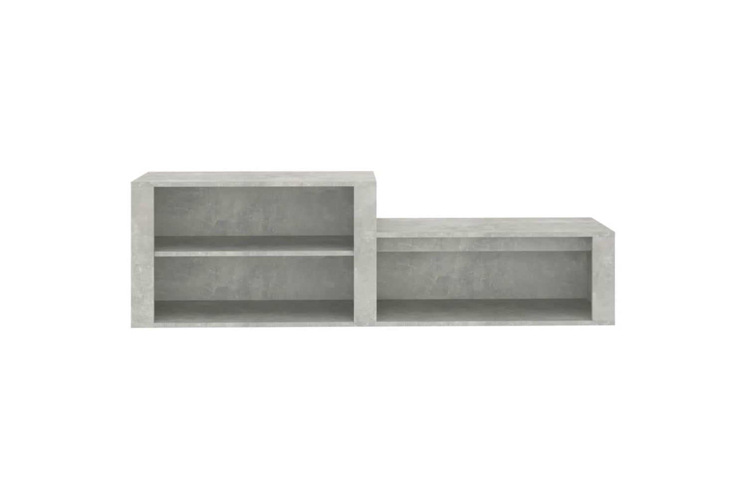 vidaXL 816916 Shoe Cabinet Concrete Grey 150x35x45cm Engineered Wood-4