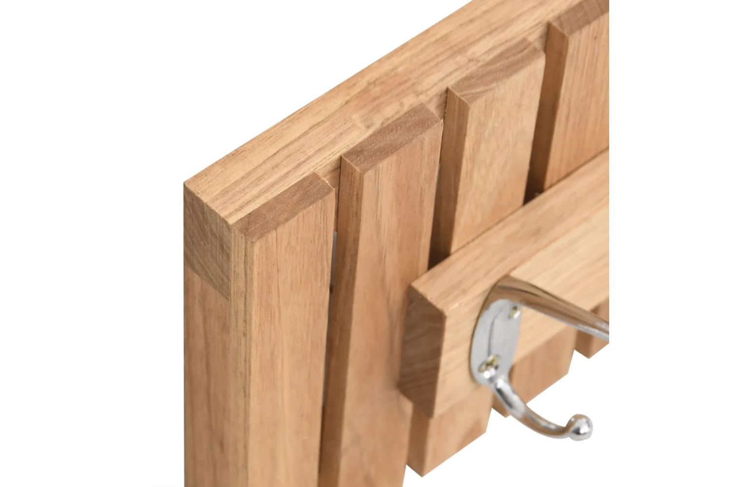 vidaXL 350371 Wall Hanger 42x8.5x14cm Solid Wood Walnut-4