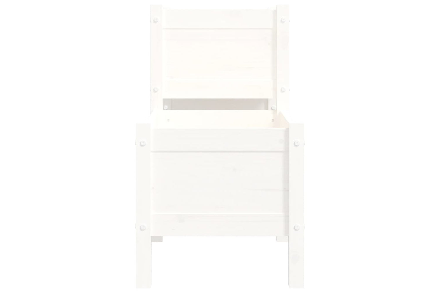 vidaXL 822248 Planter White 178.5x44x75cm Solid Wood Pine-4