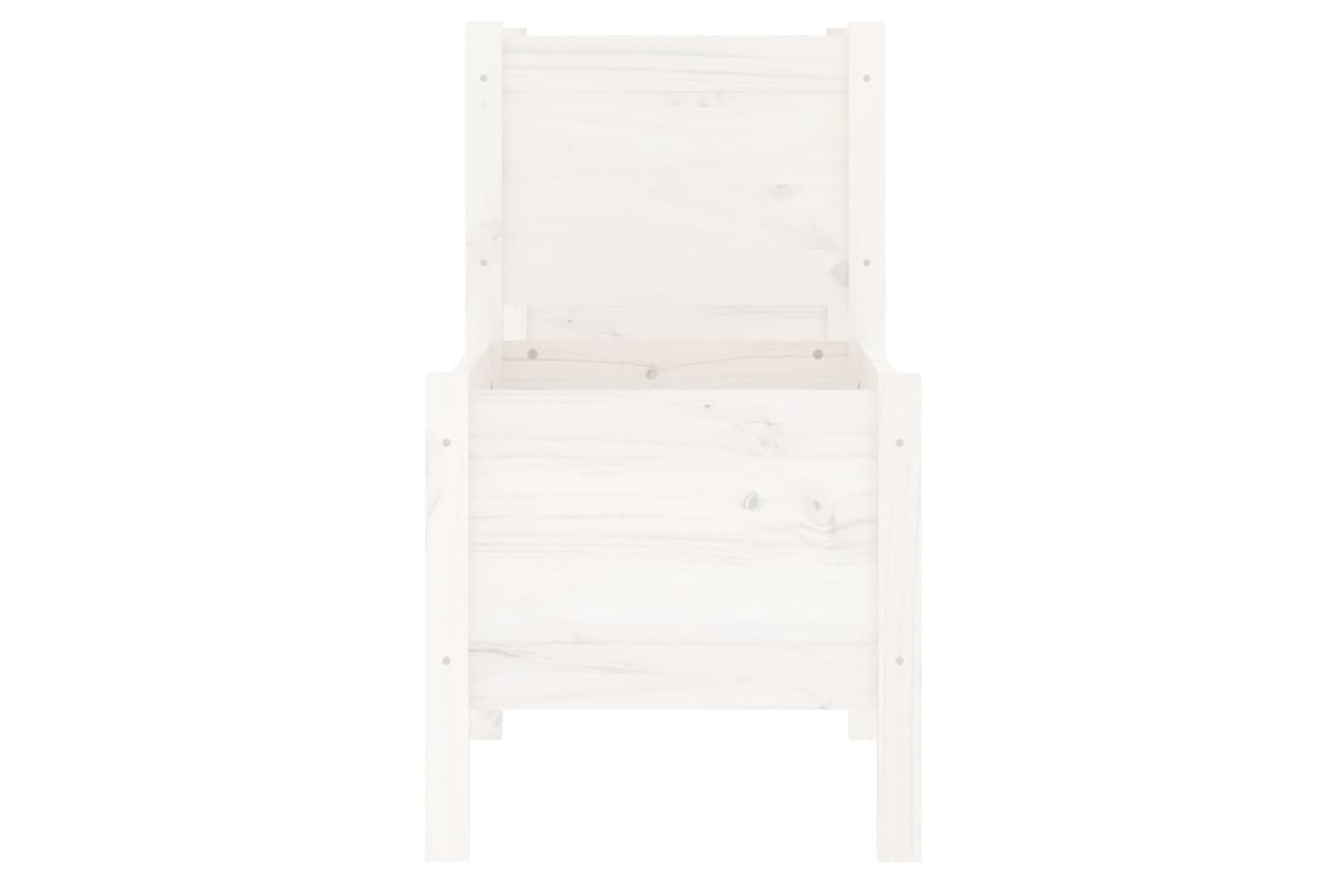 vidaXL 822253 Planter White 245.5x44x75cm Solid Wood Pine-4