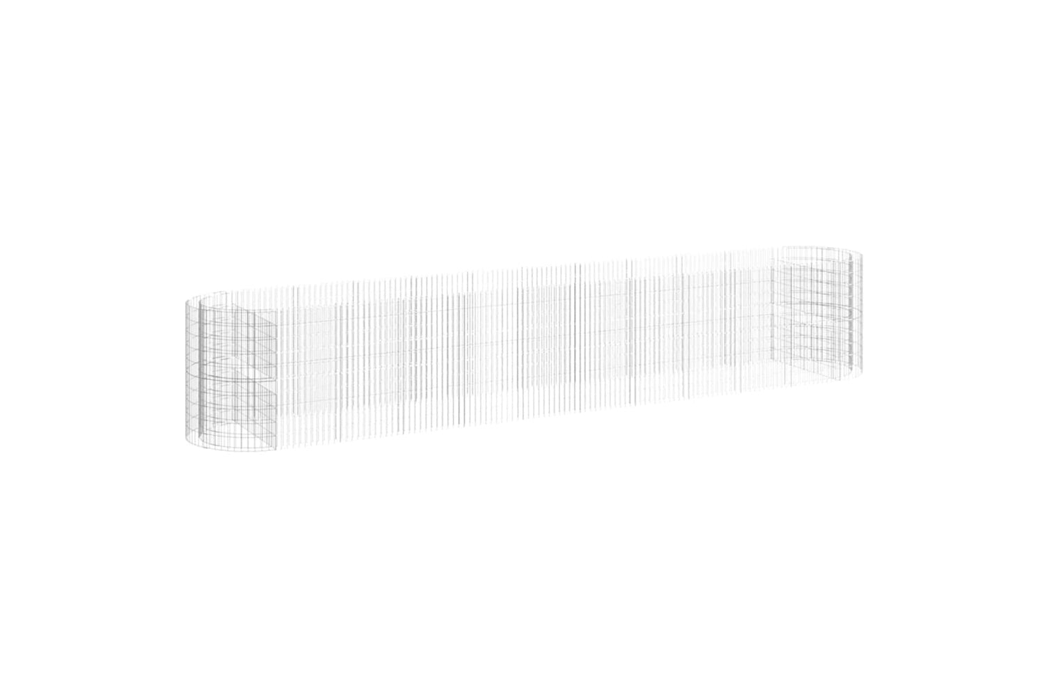 vidaXL 152049 Gabion Raised Bed Galvanised Iron 600x100x100cm