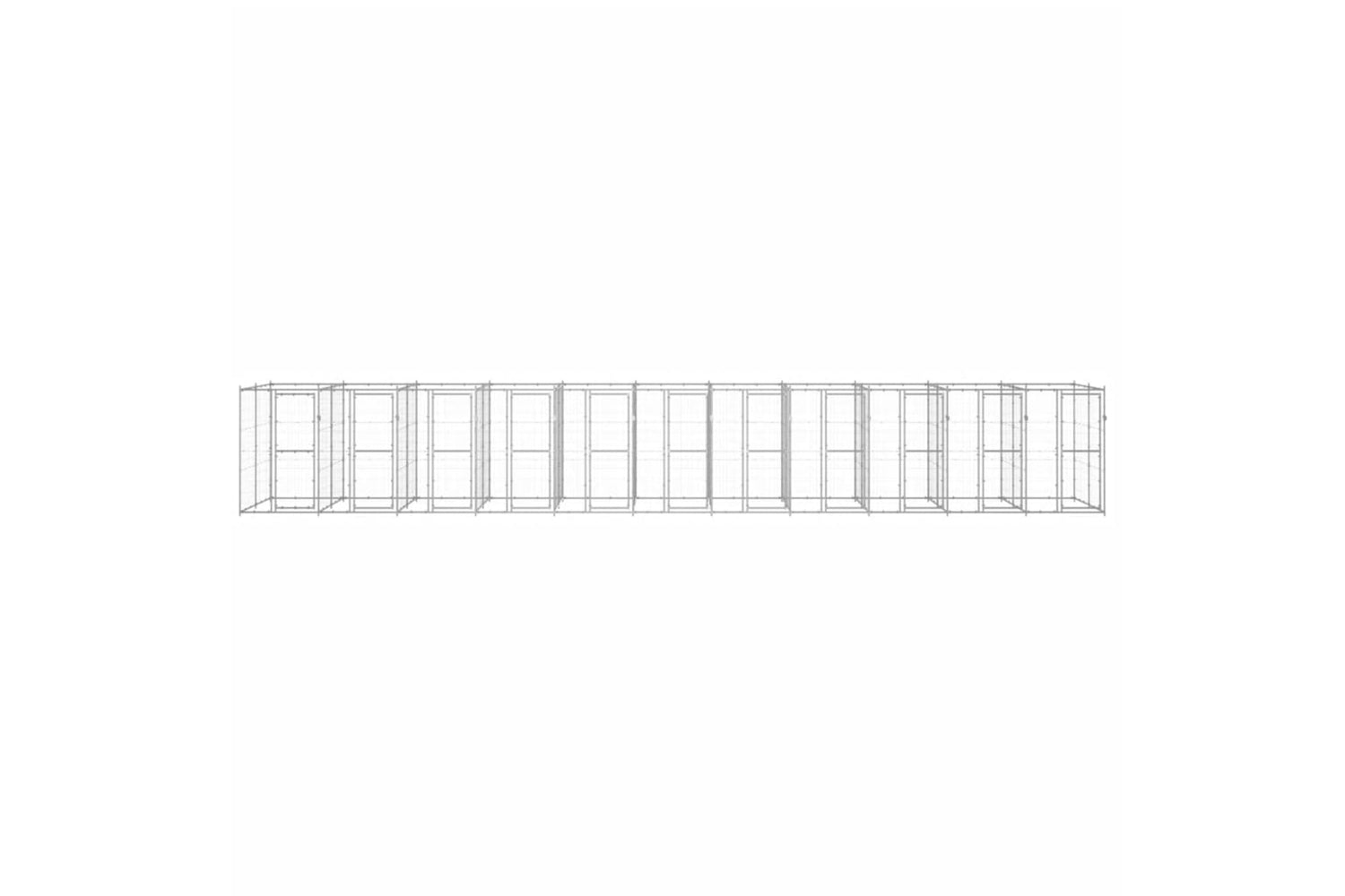 Vidaxl 3082291 Outdoor Dog Kennel Galvanised Steel 26.62 M2-2