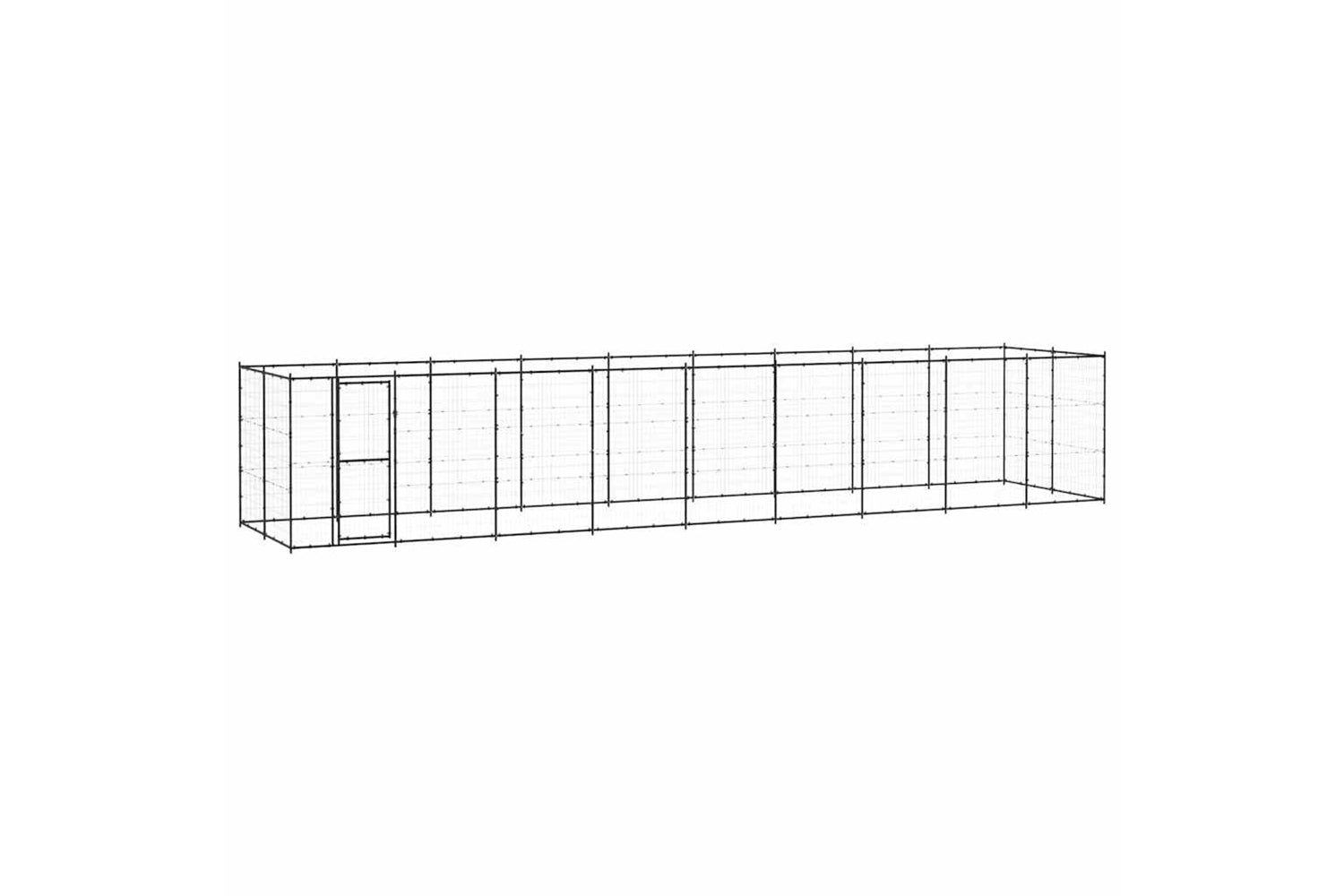 Vidaxl 3082301 Outdoor Dog Kennel Steel 21.78 M2