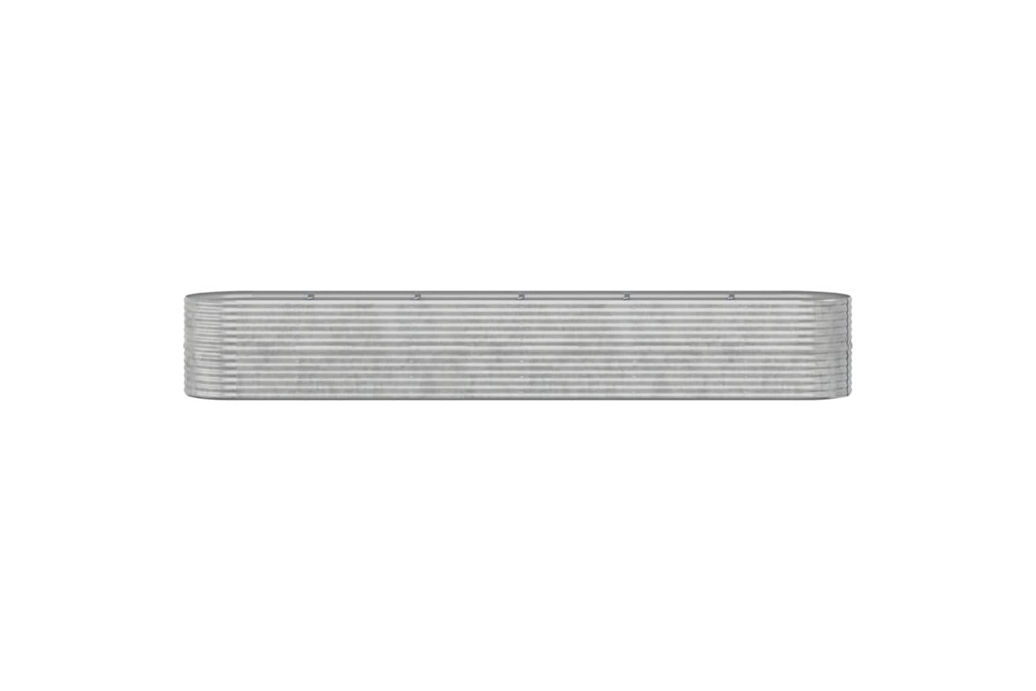 vidaXL 318972 Garden Raised Bed Powder-coated Steel 440x80x68cm Silver