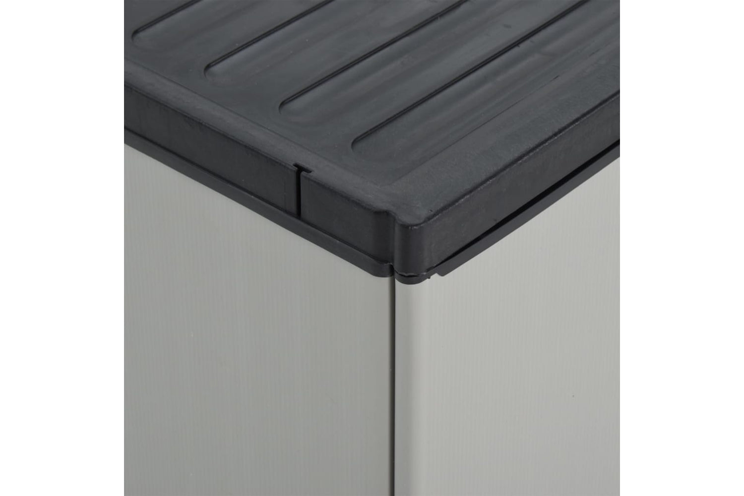 vidaXL 340987 Garden Waste Cabinet Grey And Black 68x40x85cm Pp-9