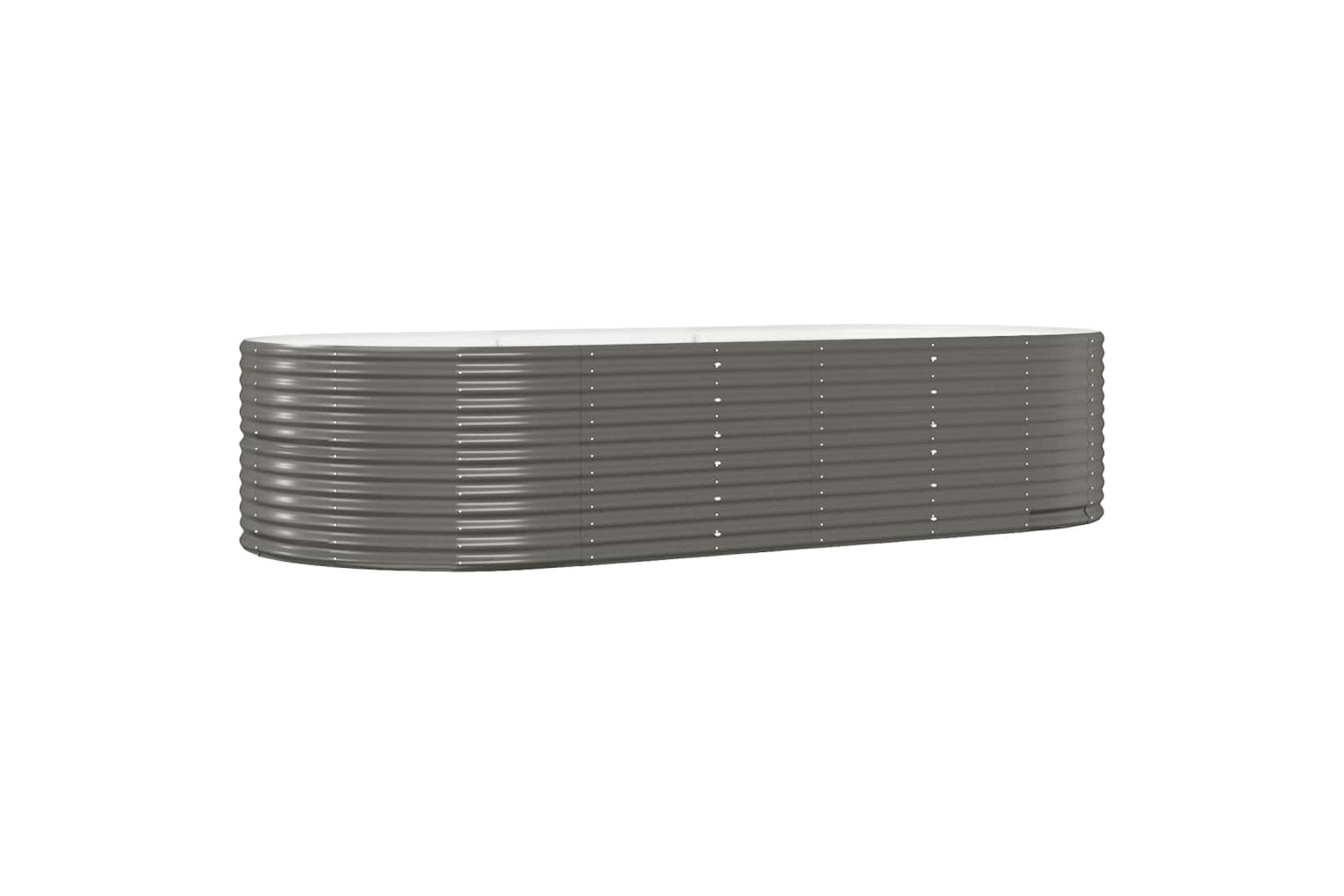 vidaXL 319099 Garden Raised Bed Grey 291x140x68cm Powder-coated Steel