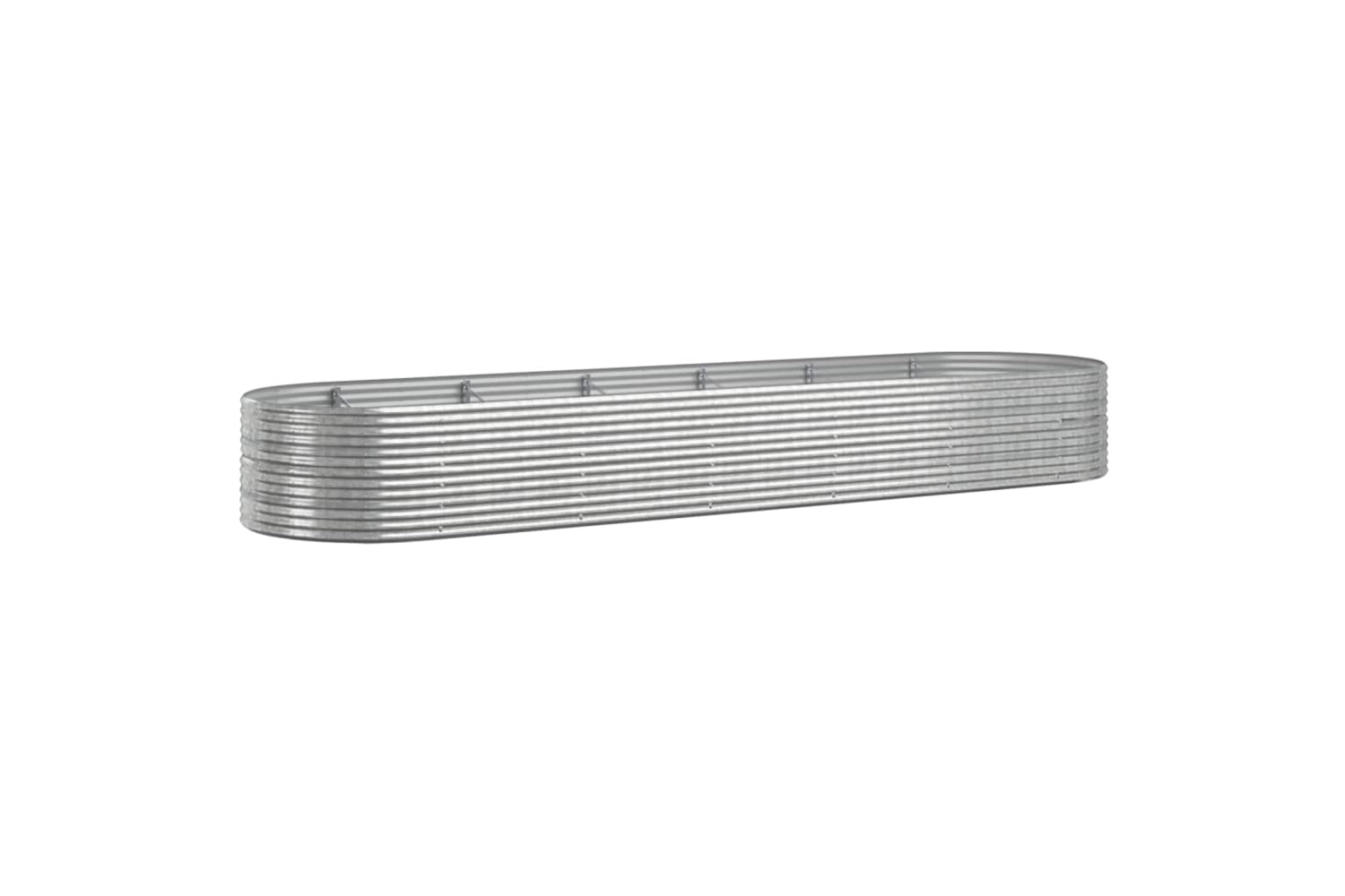 vidaXL 319117 Garden Raised Bed Powder-coated Steel 510x140x68cm Silver