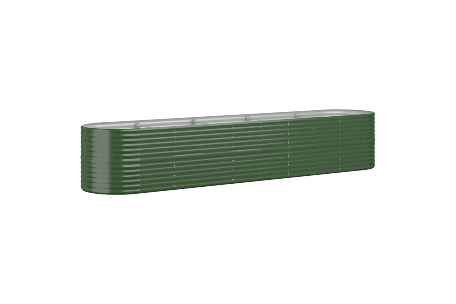 vidaXL 318963 Garden Raised Bed Powder-coated Steel 368x80x68cm Green