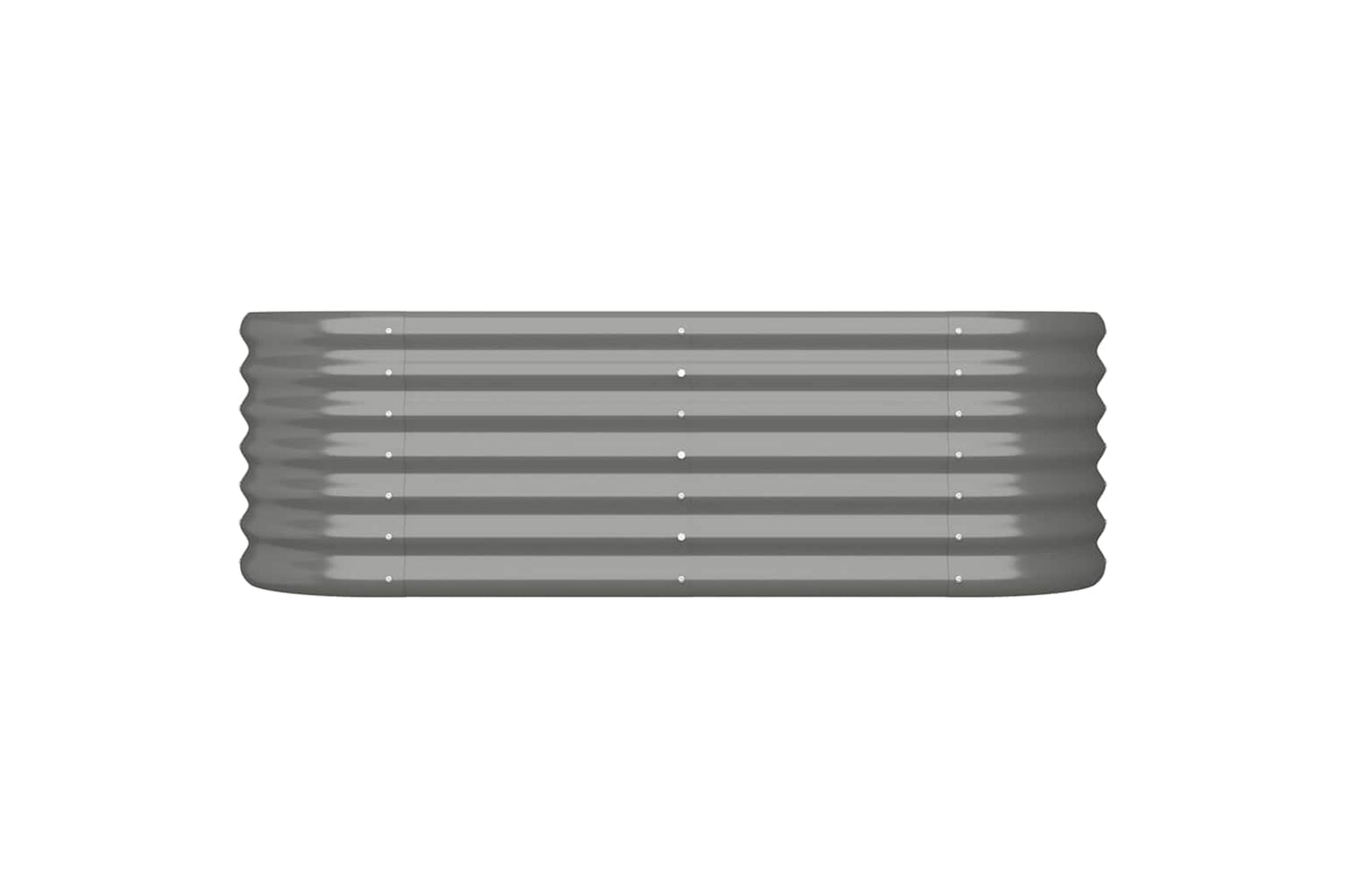 vidaXL 318864 Garden Raised Bed Powder-coated Steel 114x40x36cm Grey-2