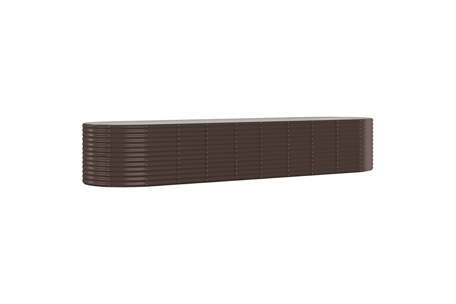 vidaXL 319075 Garden Raised Bed Powder-coated Steel 396x100x68cm Brown