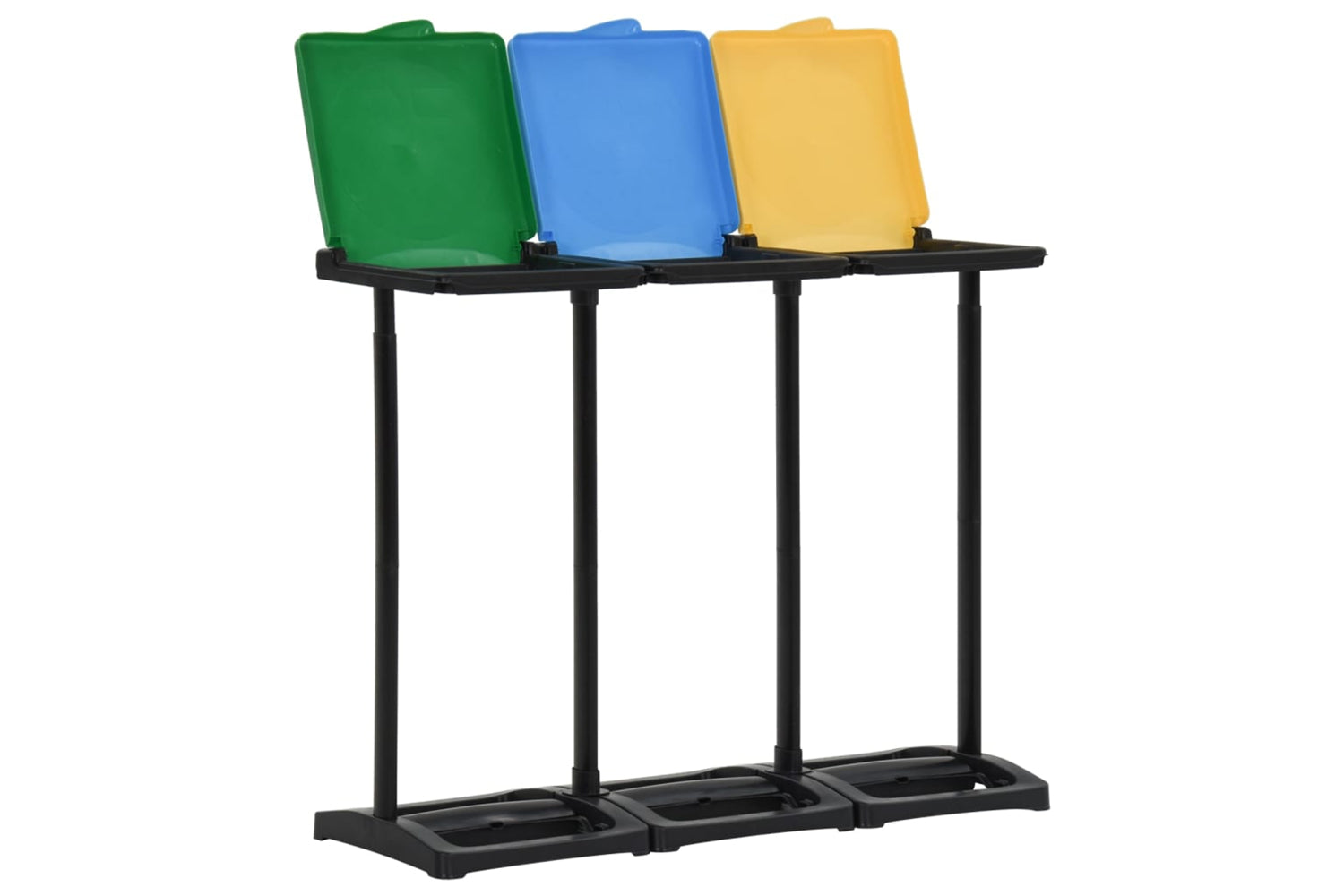 Vidaxl 340989 Bin Bag Stands With Lid 240-330 L Multicolour Pp-2