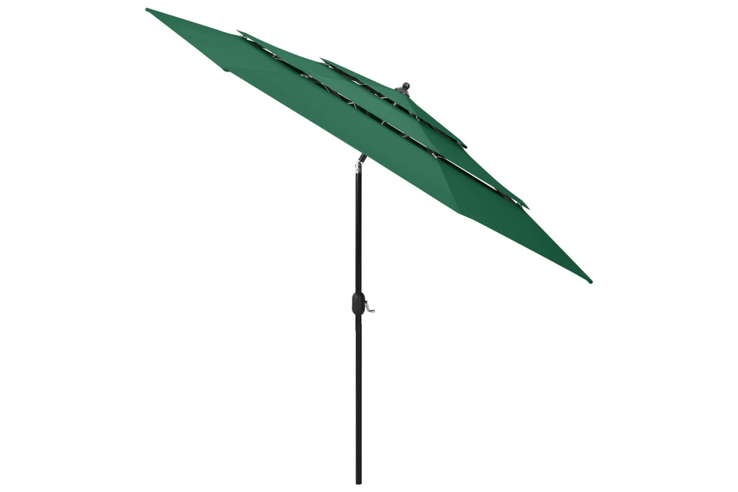 Vidaxl 313869 3-tier Parasol With Aluminium Pole Green 3 M-2