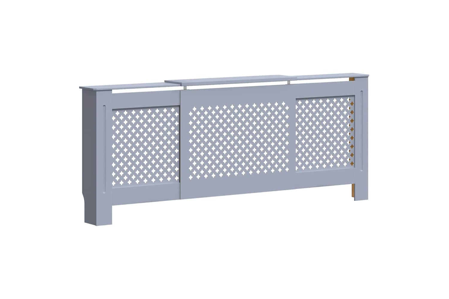 vidaXL Mdf Radiator Cover Grey 205cm