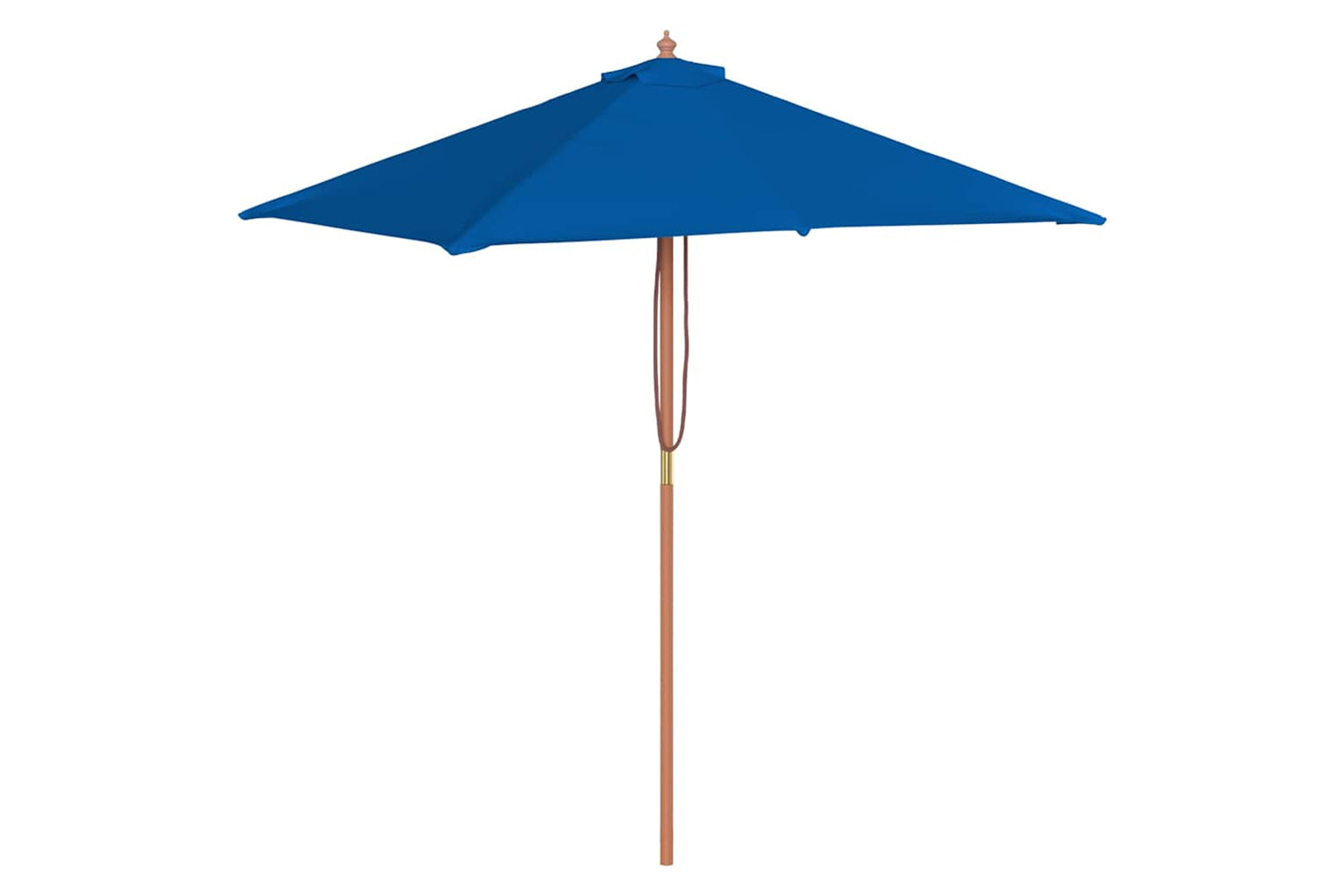 vidaXL 313885 Outdoor Parasol With Wooden Pole Blue 150x200cm
