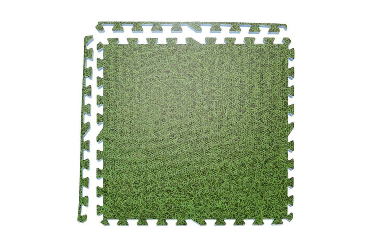 Xq Max 445926 Floor Mat Tiles Set Grass Print 4 Pcs Green-2