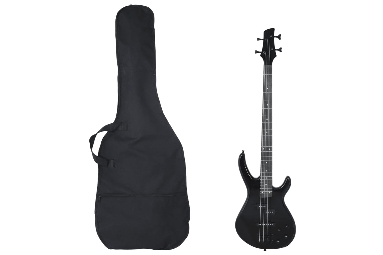 vidaXL 70181 Electric Bass Guitar For Beginner With Bag Black 4/4 46